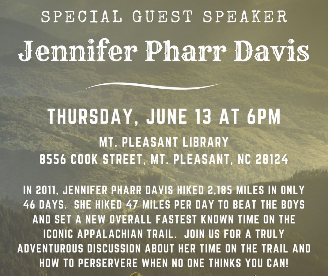 Special Guest Speaker: Jennifer Pharr Davis
